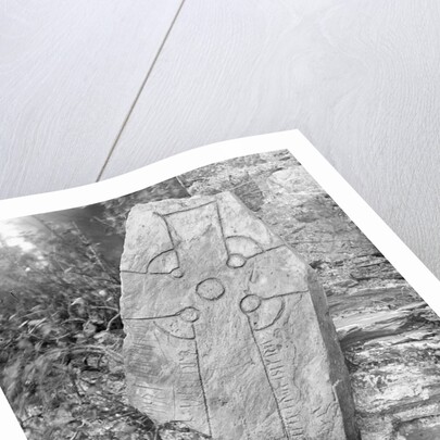 Runic Cross Onchan (Thurith's Cross), Isle of Man by George Bellett Cowen